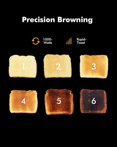 2 Slice Toaster with Extra Wide Slots & Removable Crumb Tray - 6 Browning Options, High Lift, Auto Shut Off & Frozen Function, Toast Fruit Bread, Bagel & Waffle, Red in Saudi Arabia