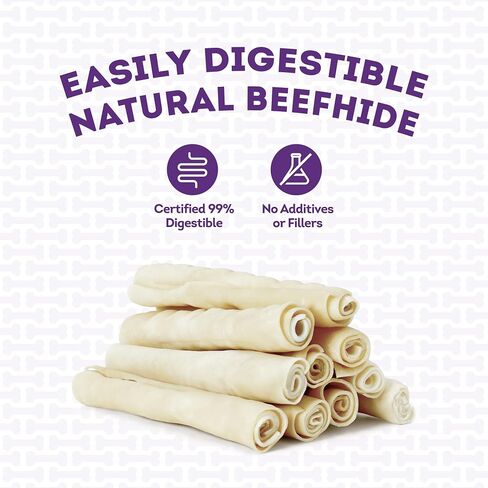 USA Beefhide Chip Rolls 5-6" Dog Chew Treats - Peanut Butter Flavor, 20 Count/1 Pack in Saudi Arabia