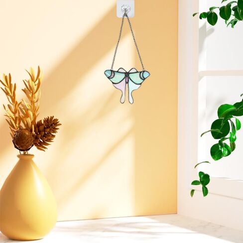 XLAN Rectangle Sunflower Sun Catcher Stained Glass Window Hangings, Handmade Decor Garden Suncatchers, Gifts for Family,Friends and Flower Lovers 8"X12" in Saudi Arabia