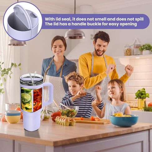Stanley Drink Divider,Silicone Stanley Cup 2 in 1 Drink Separator,Meeting Your Different Needs in 1 Cup,Split Stanley Cup Insert 40 oz,Reusable for Beach, Office, Camping or Party (Purple) in Saudi Arabia