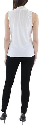 Anne Klein Women's Solid Triple Pleat Top in Saudi Arabia