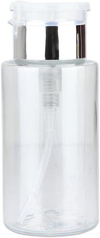 10oz PANA Clear Push-Down Dispenser Bottle - 1 Bottle - Empty Refillable Pump Bottle for Nail Polish Remover Liquid Lotion Cream in Kuwait