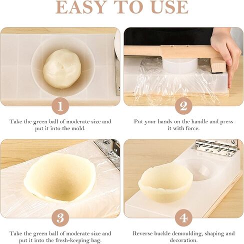 GANAZONO Tortilla Press Plastic Tortilla Maker Wood Dumpling Press Maker Chinese Baozi Press Dough Press Pierogi Maker Ravioli Hand Pie Maker Pastry Kitchen Gadgets Tool in Saudi Arabia