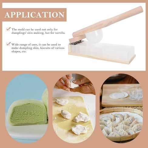 GANAZONO Tortilla Press Plastic Tortilla Maker Wood Dumpling Press Maker Chinese Baozi Press Dough Press Pierogi Maker Ravioli Hand Pie Maker Pastry Kitchen Gadgets Tool in Saudi Arabia