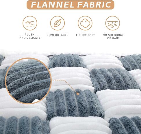 Dog Couch Cover Protector Washable, Plush Pet Couch Covers for Sofa, Soft Checkered Sofa Pad for Furniture with Non Slip Bottom, Quilted Plaid Pet Mat Blankets for Window Floor Camping Car Bed Yoga in Saudi Arabia