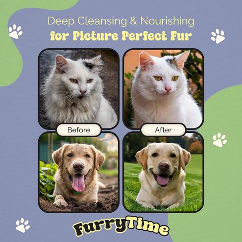 FURRYTIME مناديل تنظيف الحيوانات الأليفة للكلاب والقطط، 30 قفازًا، مناديل مبللة للحيوانات الأليفة مضادة للحساسية، يمكن التخلص منها بدون شطف، مناديل استحمام سميكة للغاية، أقدام تنظيف جاف للحيوانات الأليفة، معطف، آذان، منطقة العين، المؤخرة in Saudi Arabia