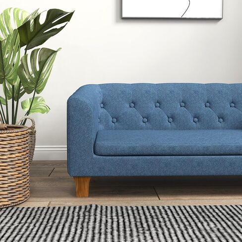 أريكة PawHut المرتفعة للكلاب، أريكة مرتفعة للحيوانات الأليفة للكلاب الصغيرة والمتوسطة، مع وسادة ناعمة قابلة للإزالة، وسادات مضادة للانزلاق، تركيب بسيط، رمادي in Kuwait