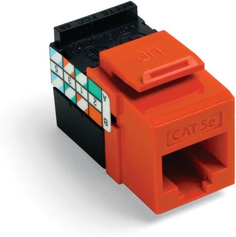 Leviton 5G108-RB5 GIGAMAX CAT 5E UTP JACK, BROWN in Saudi Arabia