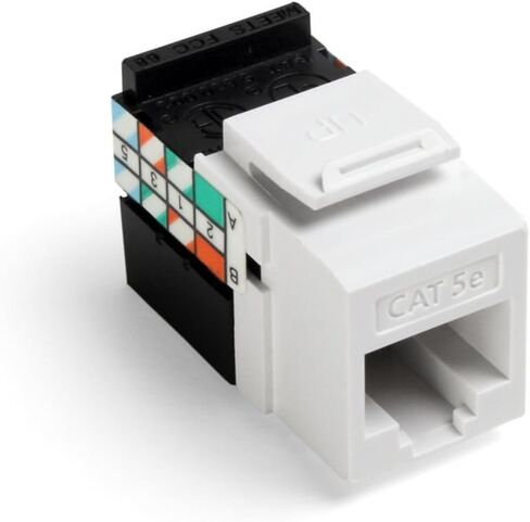 Leviton 5G108-RB5 GIGAMAX CAT 5E UTP JACK, BROWN in Saudi Arabia