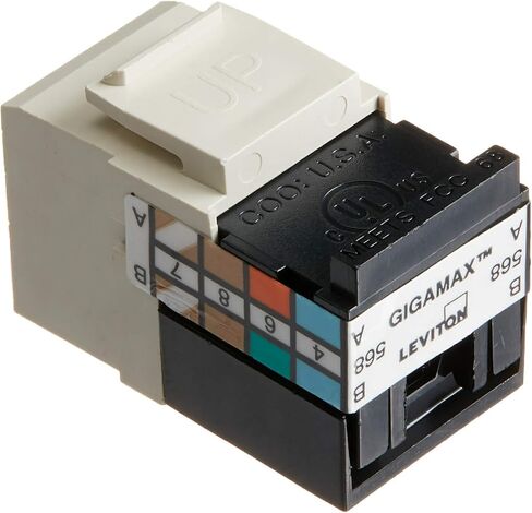Leviton 5G108-RB5 GIGAMAX CAT 5E UTP JACK, BROWN in Saudi Arabia