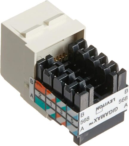 Leviton 5G108-RB5 GIGAMAX CAT 5E UTP JACK, BROWN in Saudi Arabia