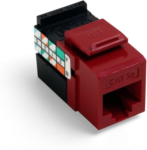 Leviton 5G108-RB5 GIGAMAX CAT 5E UTP JACK, BROWN in Saudi Arabia