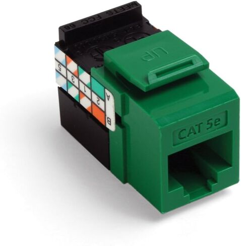 Leviton 5G108-RB5 GIGAMAX CAT 5E UTP JACK, BROWN in Saudi Arabia