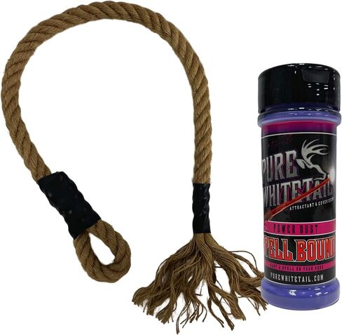 Hemp Scrape Rope | Mock Scrape Kit & Deer Scent Rope for Deer Hunting – Hemp Scent Rope Hangs Anywhere in Seconds for Quick & Easy Mock Scrape in Saudi Arabia
