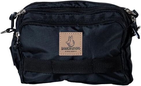 Dog Training Fanny Pack/Treat Bag with Removable Insulated Sleeve and Multiple Compartments, Color Black in Kuwait