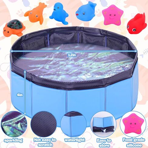 ألعاب حمام السباحة للقطط من Palksky مع الأسماك، ألعاب مائية للقطط من أجل القطط الملل، حمام سباحة محمول للقطط، ألعاب تفاعلية للقطط في الأماكن المغلقة in Kuwait