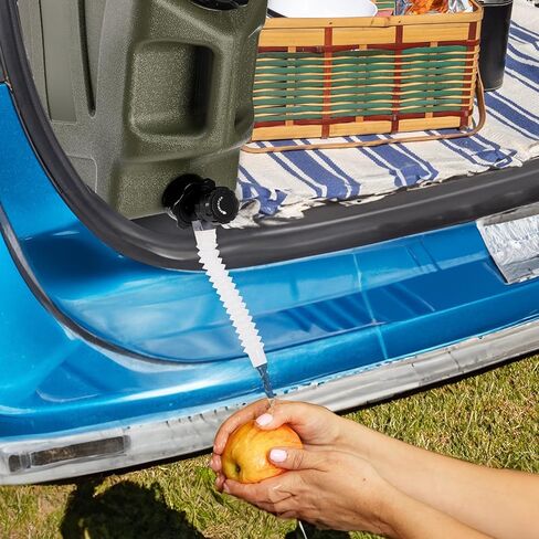 حاوية مياه للتخييم من ZOOFOX، إبريق مياه خالٍ من مادة BPA سعة 3.2 جالون مع حنفية ومقبض للحمل، تخزين مانع للتسرب، حامل مياه محمول لمستلزمات التخييم والتنزه في الهواء الطلق in Kuwait