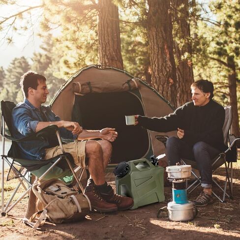 حاوية مياه للتخييم من ZOOFOX، إبريق مياه خالٍ من مادة BPA سعة 3.2 جالون مع حنفية ومقبض للحمل، تخزين مانع للتسرب، حامل مياه محمول لمستلزمات التخييم والتنزه في الهواء الطلق in Kuwait