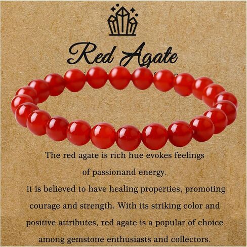 8MM Natural Rose Quartz Amethyst Crystal Bracelet Round Beads Stone Gemstones Beaded Stretch Bracelet for Anxiety Postive Energy 7.5" Unisex (1 Pc) in Saudi Arabia