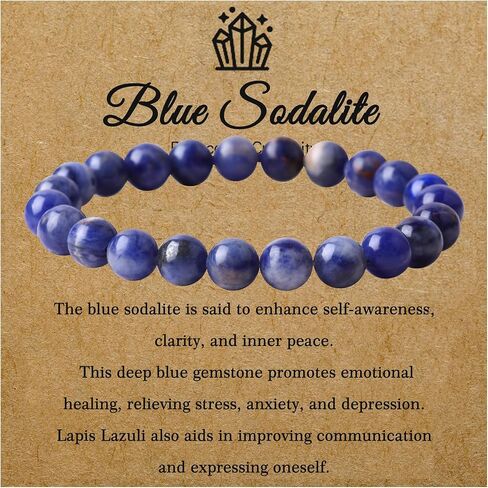 8MM Natural Rose Quartz Amethyst Crystal Bracelet Round Beads Stone Gemstones Beaded Stretch Bracelet for Anxiety Postive Energy 7.5" Unisex (1 Pc) in Saudi Arabia