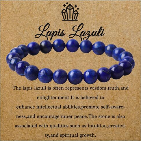 8MM Natural Rose Quartz Amethyst Crystal Bracelet Round Beads Stone Gemstones Beaded Stretch Bracelet for Anxiety Postive Energy 7.5" Unisex (1 Pc) in Saudi Arabia