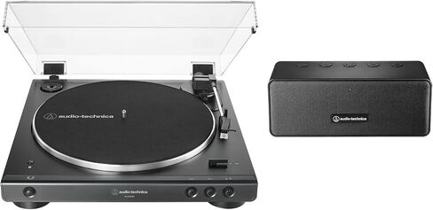 Audio-Technica AT-LP60XBT-RD حزام تلقائي بالكامل، أقراص أسطوانية ستيريو للتشغيل، أحمر/أسود، بلوتوث، Hi-Fi، سرعتان in Kuwait