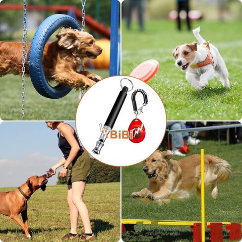 6 عبوات من صفارات الكلاب بالموجات فوق الصوتية، صفارة كلب صامتة بالموجات فوق الصوتية مع حبل احترافي لاستدعاء الكلاب وإيقاف نباح الكلاب، صفارة تدريب للكلاب، مع حبل حزام أسود وجهاز نقر (أسود + أحمر) in Kuwait