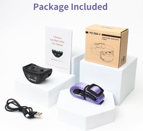 Dog Bark Collar, No Shock Bark Collar for Small Puppy Dogs, No Shock Barking Collar, Smart No Bark Collar, Smart Automatic Anti Bark Collar with 5 Sensitivity No Shock Vibration Collar in Saudi Arabia