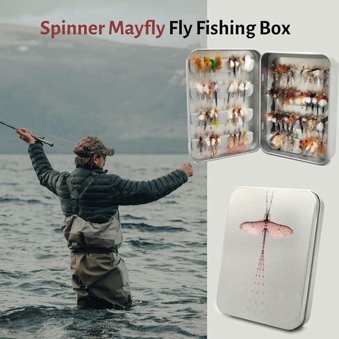 2-4 Layer Fly Box for fly fishing, Waterproof, Storage Streamer Flies Swing Leaf, Fishing Case Accessories, Tackle Box, Large Capicaty (4 layer-Grey) in Saudi Arabia