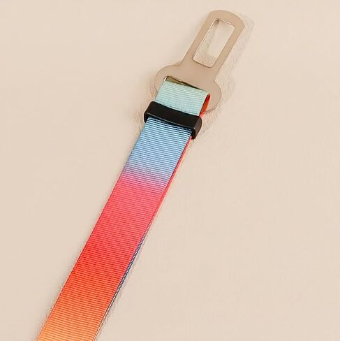 Dog Car Seat Belt, Adjustable Length, Colorful, Keep Pet Safe While Traveling, Adjustable Dog Belt Safety Leash, Large in Saudi Arabia