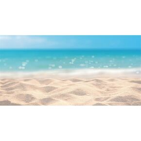 AWERT الفينيل 48x18 بوصة الشاطئ حوض السمك خلفية الرمال البحر الساحلية موضوع الشاطئ خزان الأسماك خلفية المحيط تررم الخلفية in Kuwait