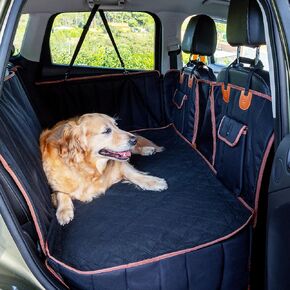 Back Seat Extender for Dogs - Hard Bottom Car Seat Cover for Dogs, Backseat Extender for Dogs, Dog Seat Cover for Back Seat, Backseat Cover for Dog in Car, Dog Hammock for Car Hard Bottom