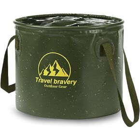 Collapsible Bucket 5 Gallon Container Folding Water Bucket Portable Outdoor for Travelling Camping Hiking Fishing Gardening Buckets, 20L