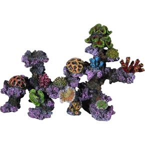 Penn-Plax Coral Reef Arch Aquarium Decoration – Lifelike and Vibrant Coloring – Safe for Freshwater and Saltwater Fish Tanks – Extra Large