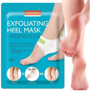 PUREDERM Exfoliating Foot Mask (3 Pack) – Regular Size Exfoliating Foot Masks for Cracked Feet, Dry Skin, Callused Feet