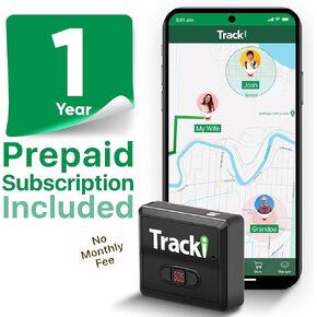 Tracki GPS Tracker for Vehicles No Monthly fee, USA Made Tech. 4G LTE Car GPS Tracking Device. Unlimited Distance, US & Worldwide. Small Portable Real time Mini Magnetic. with 12 Month Subscription