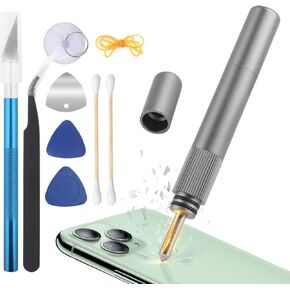 Phone Back Cover Blasting Pen for iPhone 11 11 Pro Max Back Glass Removal Tools Breaking Pen for iPhone 12 12 Pro Rear Battery Housing Cover Removal Tool for iPhone 13 Camera Frame Remove Repair Tool