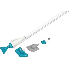 Bestway Flowclear AquaCrawl Above Ground Outdoor Swimming Pool Maintenance Vacuum Cleaner Set with 2 Interchangeable Nozzle Heads and Debris Bag