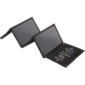 BigBlue 28W Solar Charger with 3 USB Ports(5V/4.8A Max in Total), Portable Solar Phone Charger, Foldable Camping Solar Panels Compatible for iPhone 11/Xs/XS Max/XR/X/8/7, iPad, Galaxy S9/S8, LG etc