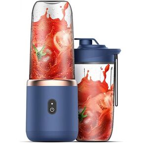 Personal Blender for Shakes and Smoothies with Travel Cup and Lid, Juices, Baby Food, Portable Blender & Food Processo (Robin Blue)