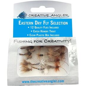 Creative Angler Eastern Dry Fly Selection for Fly Fishing. 12 Trout Flies