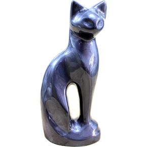 eSplanade- Cat Kitten Shape Cremation urn | Memorial Funeral Burial Full-Size urn for Ashes| Size - 9 inches.
