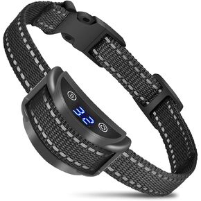 Dog Bark Collar, Smart Anti Bark Collar with 5 Sensitivity Levels, Waterproof Barking Collar with Beep Vibration and Optional Shock, Automatic No Bark Collars for Medium Large Small Dogs