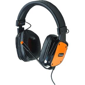 X Rocker, 5198001, XH1 Headset with Microphone, 7.09 x 3.94 x 7.87, Black/Orange