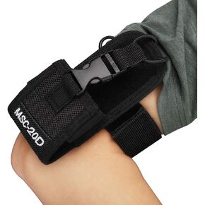 Arm Bag with Armband, Two-Way Nylon Radio Arm Bag for MSC-20D Walkie Talkie/Phone Arm Bands Cell Phone Holder Fit Sport