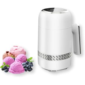Ice Cream Maker Machine, Protable Electric Frozen Yogurt and Sorbet Maker Machine Without Pre Freezing, Easy to Clean, 300ML Ice Cream Once