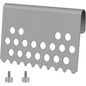 KALAMANDA Griddle Grease Gate, Stainless Steel Rear Food Filter Mesh Screen Blocks, Grill Grease Trap Blocker with Screws for Blackstone Flat Top Griddle and Other Grills