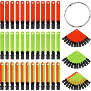 36pcs Reflective Trail Markers, High Visibility Trail Markers with Open Buckle Reflective Trail Marker Clips Hunting Accessories for Tree Stand Hunting Outdoor Hiking Camping