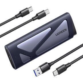 UGREEN M.2 NVMe SATA SSD Enclosure 10Gbps USB 3.2 Gen 2 to NVME PCI-E SATA M-Key/(B+M) Key Solid State Drive External Enclosure Support UASP Trim for 2230/2242 /2260/2280 NVME SATA SSDs