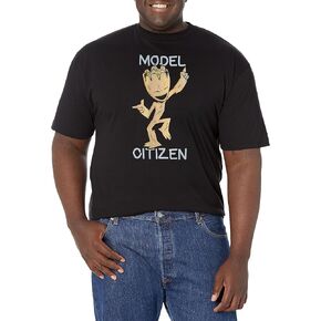 Marvel Big & Tall Classic Groot Model Citizen Men's Tops Short Sleeve Tee Shirt